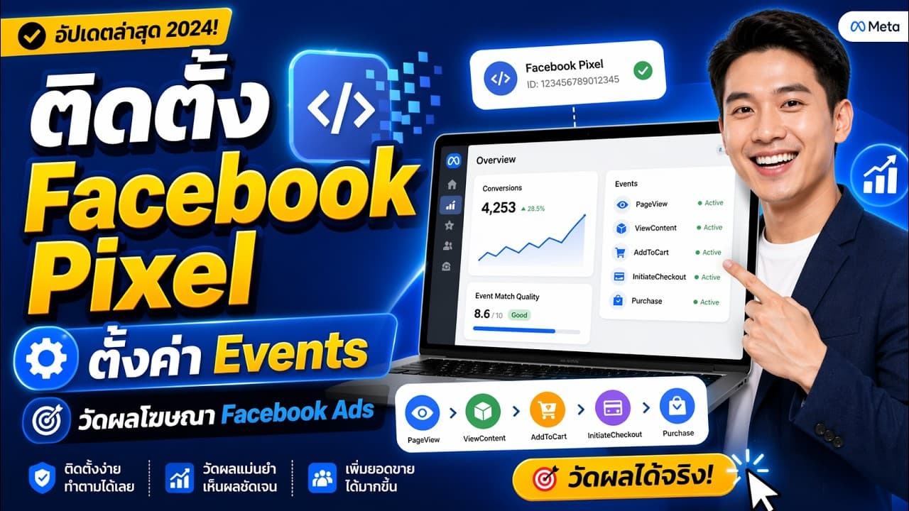 วิธีติดตั้ง Facebook Pixel และตั้งค่า Events วัดผลโฆษณา Facebook Ads
